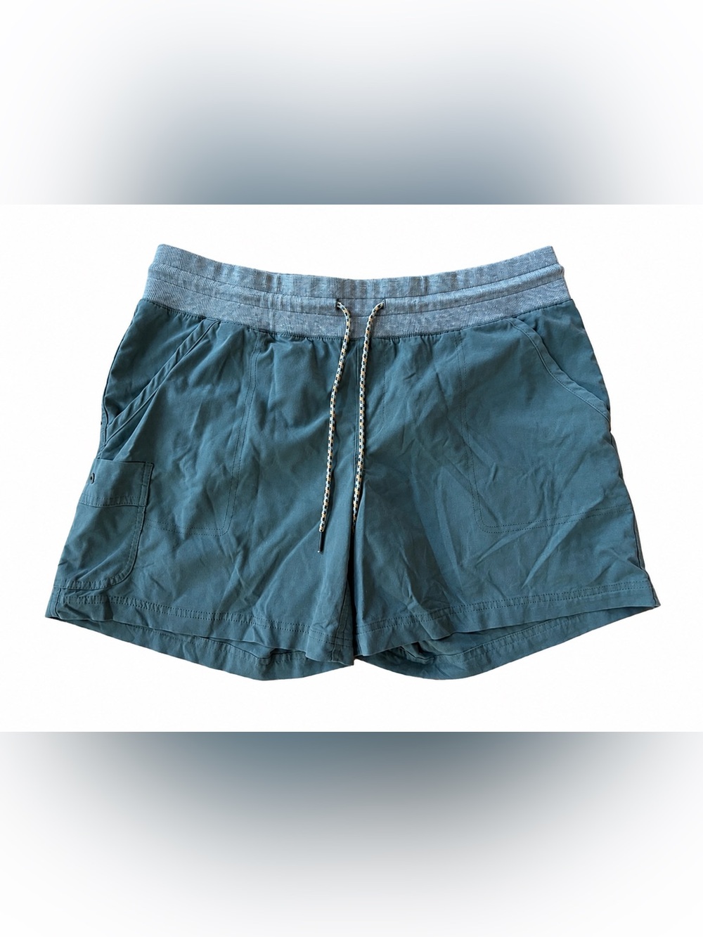 Columbia Women’s XL Green Outdoor Shorts Drawstring Hiking Travel Casual